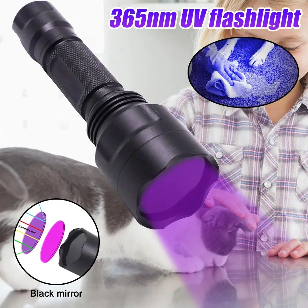 Description Picture 3 of item5W UV flashlight 365nm black light LED flashlight is used for searching antique porcelain traces, identifying jade and amber