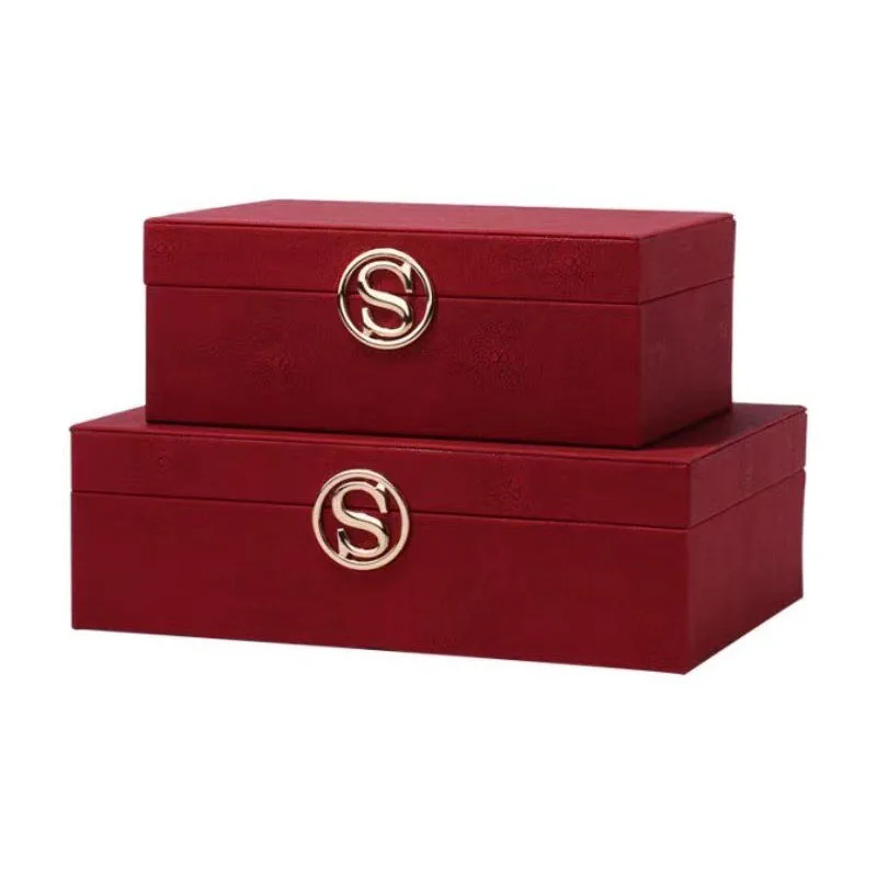Large Jewelry Box Velvet Tray Ring Necklace Bangles Jewelry Boxes Organizer Earrings Display Women Portable Accessories Storage