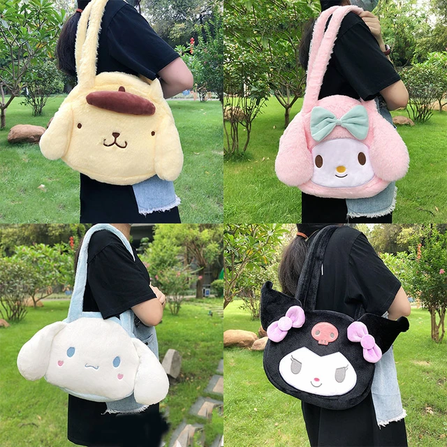 Hello Kitty Girl Bag Anime Sanrio Cinnamoroll Kuromi Melody Messenger Bag  Cute Lolita Jk Uniform Shoulder Bag Cartoon Woman Gift