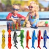 Summer Diving Training Toys Torpedos Sharks Octopus Underwater Water Games Training Swimming Pool Gifts Set Toys For kids 5