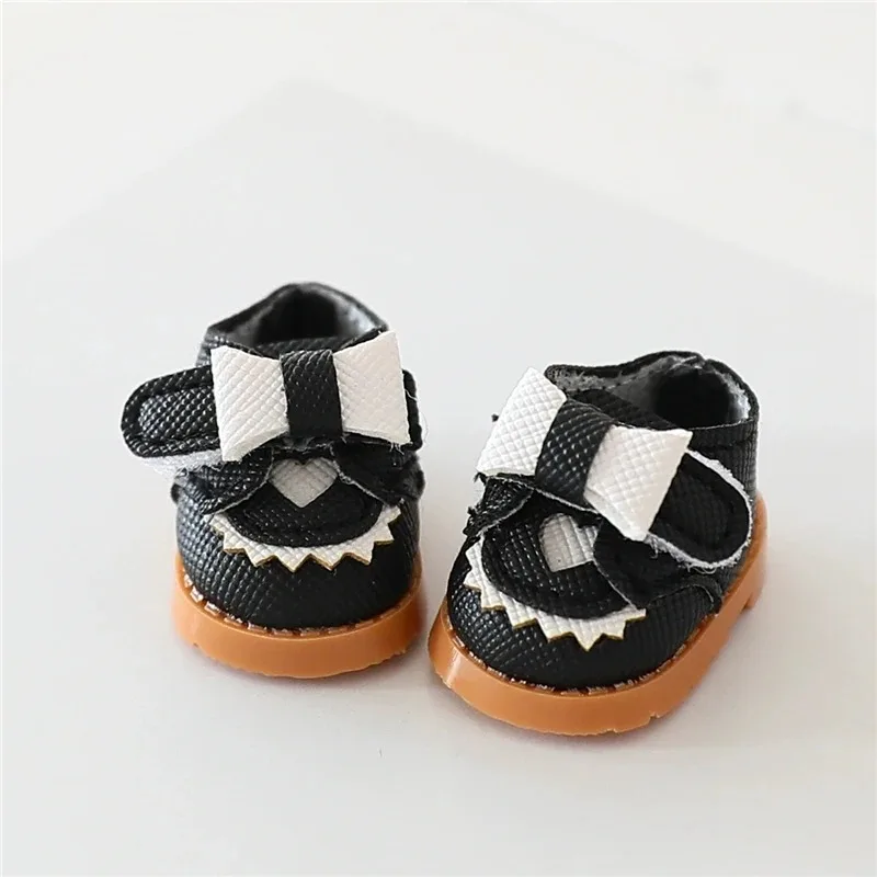 3.5cm Doll Canvas Shoes Leather Shoes For 15 17 cm For Labubu Doll Mini 1/6 BJD OB27 10cm Cotton Doll Clothing Outfit Accessory