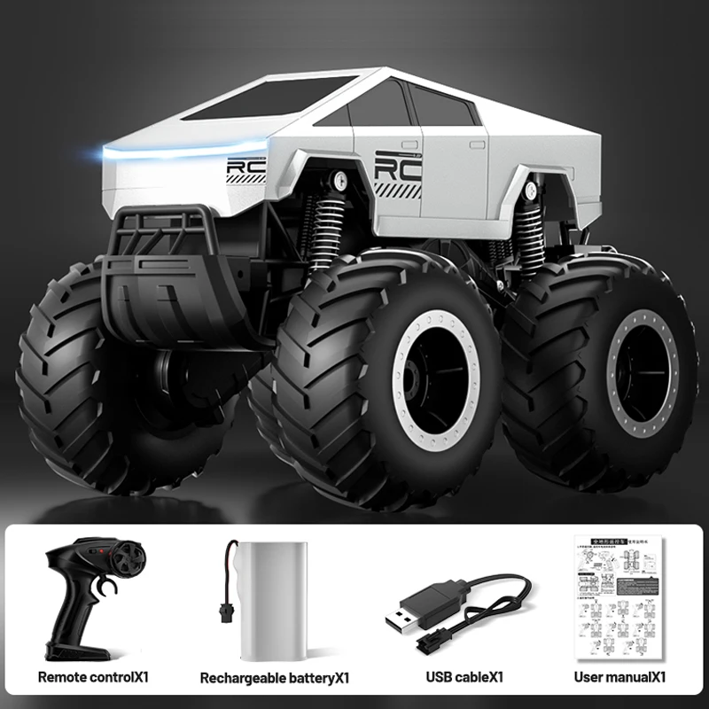 RC Car Amphibious Remote Control Cars Pickup Racing RC Truck Off-Road Big Wheel High Speed Electric Vehicle Toys For Kids Gift