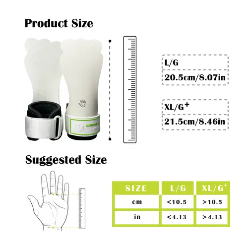 Crazy Fox  Hand Grips Colorful Magnesium Free Calleras Durable Anti-Slip for Weightlifting Pull Up Cross Training Gymnas - Image 2