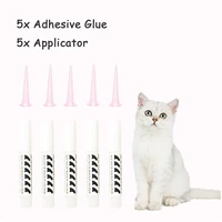 5pcs Glue and Applictor Pet Cat and Dog Nail Cover Claw Caps 1