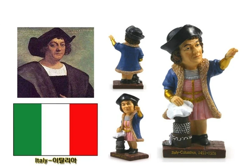 Italy Navigator Columbus Resin Crafts World Celebrity Statue Tourism Souvenir Gifts Collection Home Decortion 2