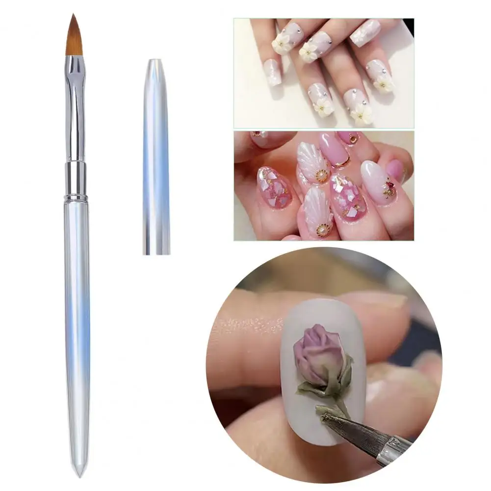 Multifunctional Convenient UV Gel Extension Nail Painting Brush Rustproof Nail Pen Gradient Color Home Use