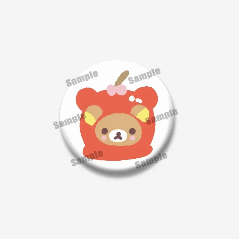 Niedliche Cartoon-Rilakkuma-Abzeichen, Kawaii-Bär-Brosche, individuelle Knopfnadeln, Rucksack, Kleidung, Kragen, Zubehör, Spielzeug, Geschenke für Kinder, Freunde – Detail 5
