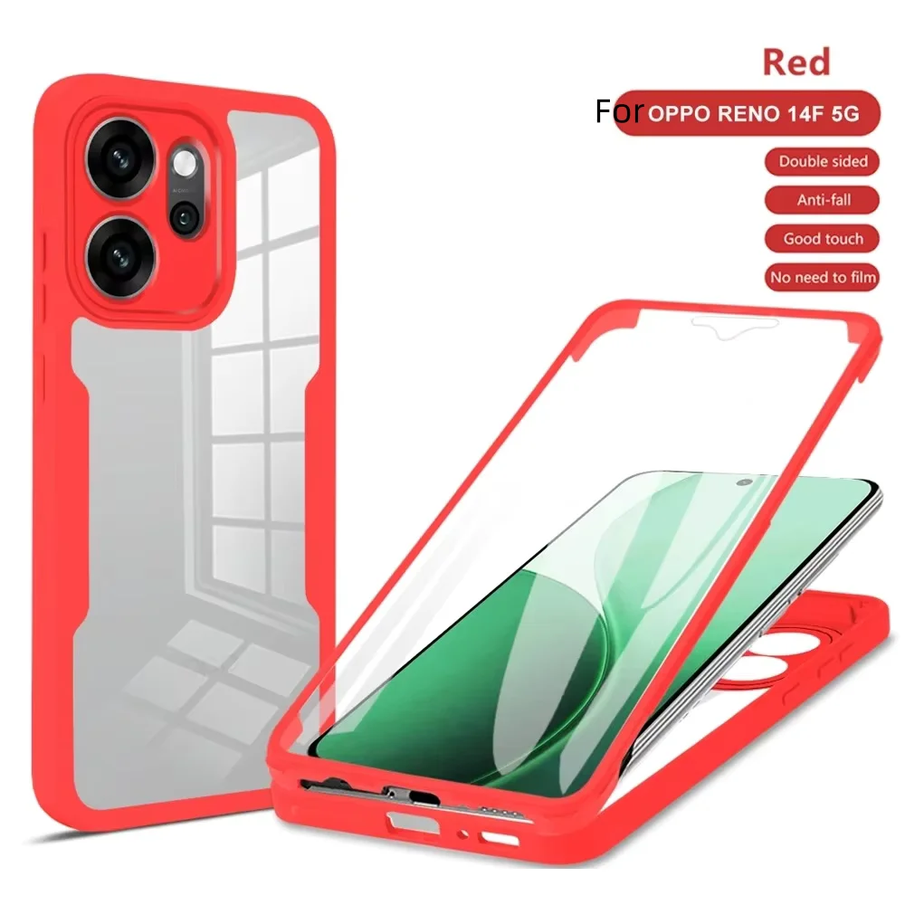 Enhanced 360° Anti-Drop Dual-Layer Full Body Protective Phone Case with Screen Protector Film