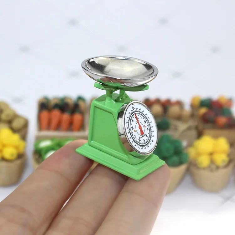 Miniature Balance à Poids échelle 1:12 Pour Maison De Poupée - Accessoire En Alliage Cuivre