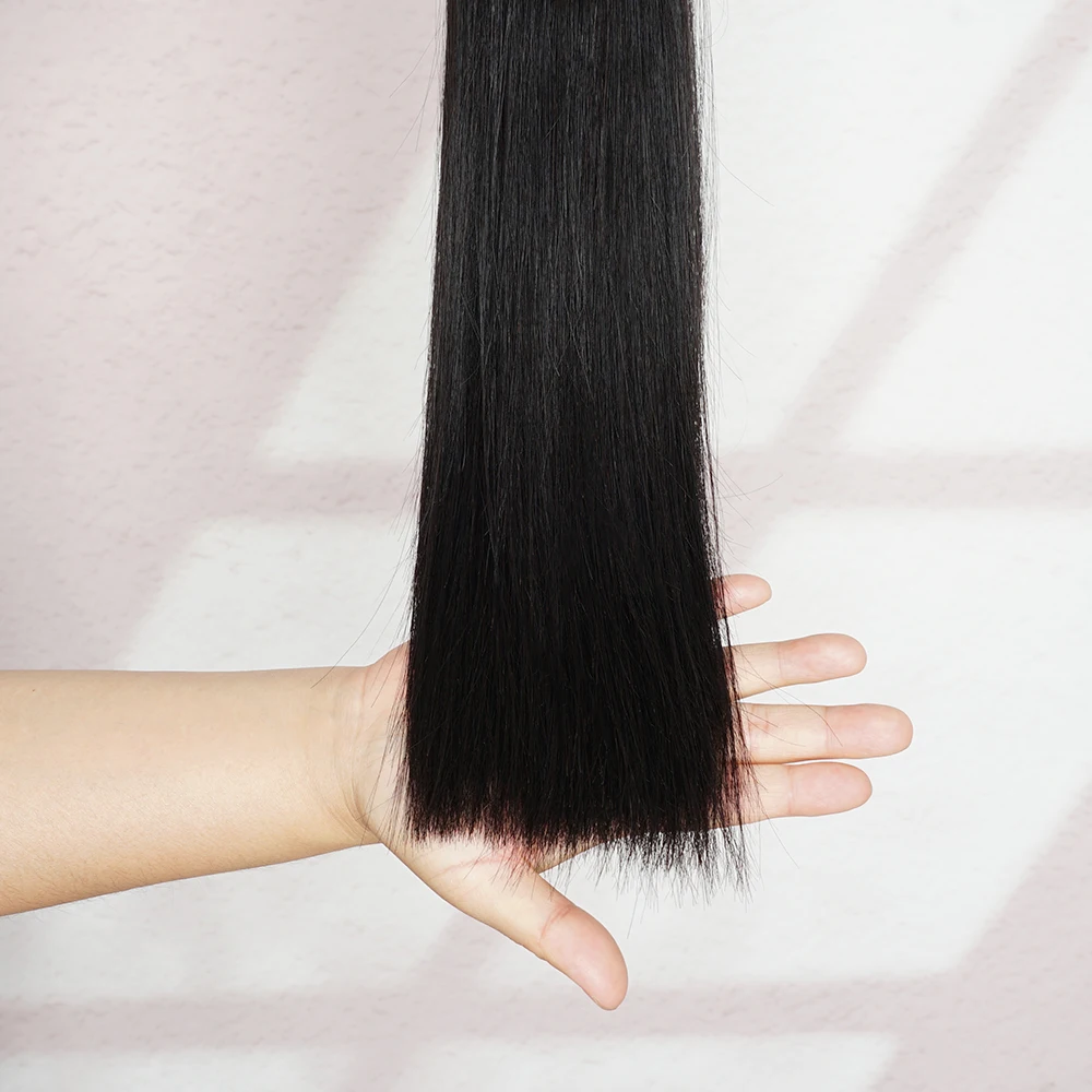 15A Vietnamese Bone Straight Virgin Hair Bundle Super Double Drawn human hair bundle Full raw hair extension