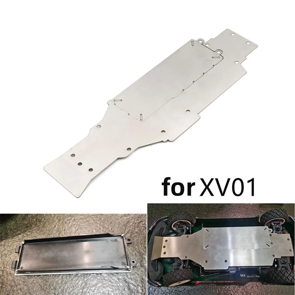 

1 PCS Stainless Steel Chassis Front and Rear Armor Plate Anti-scratch Plate for TAMIYA XV-01 RC Car Accessories Toy Parts