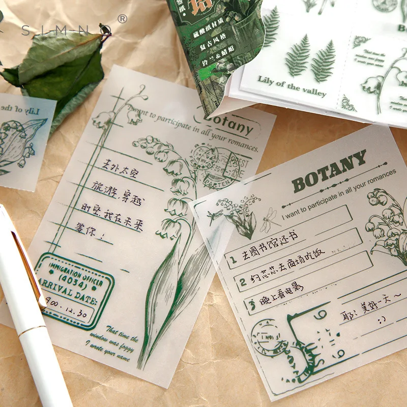 

20sets/lot Memo Pads Material Paper Big bites Junk Journal Scrapbooking Cards Retro Background Decoration Paper