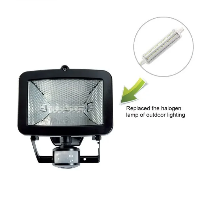 R7S J78 J118 J135 J189 LED 전구 디밍 가능 콘 램프 78mm 118mm 135mm 189mm 할로겐 40W 50W 스팟 조명 대체 AC 110V 220V