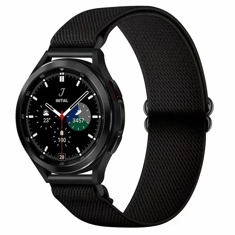 Versatile Nylon Loop Strap - Adjustable Fabric Bracelet Band, 22mm/20mm