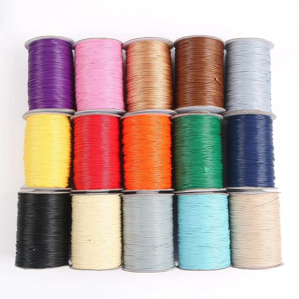 0.5/.8/.0/1.2/1.5/2.0/2.5mm Waxed Cord Waxed Thread String Strap ...