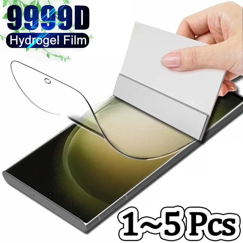 1~5 Pezzi Pellicola Idrogel Per Samsung S23 Ultra Screen Protector S23 Fe Samsung Galaxy S 23 Plus Pellicola Protettiva Samsung S23 Plus Hydrogel Film