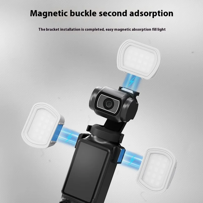 NEEWER Fill Light For DJI Pocket3 Sports Camera Light Custom Magnetic 2800k-6500k Pocket3 Camera Fill Light 2