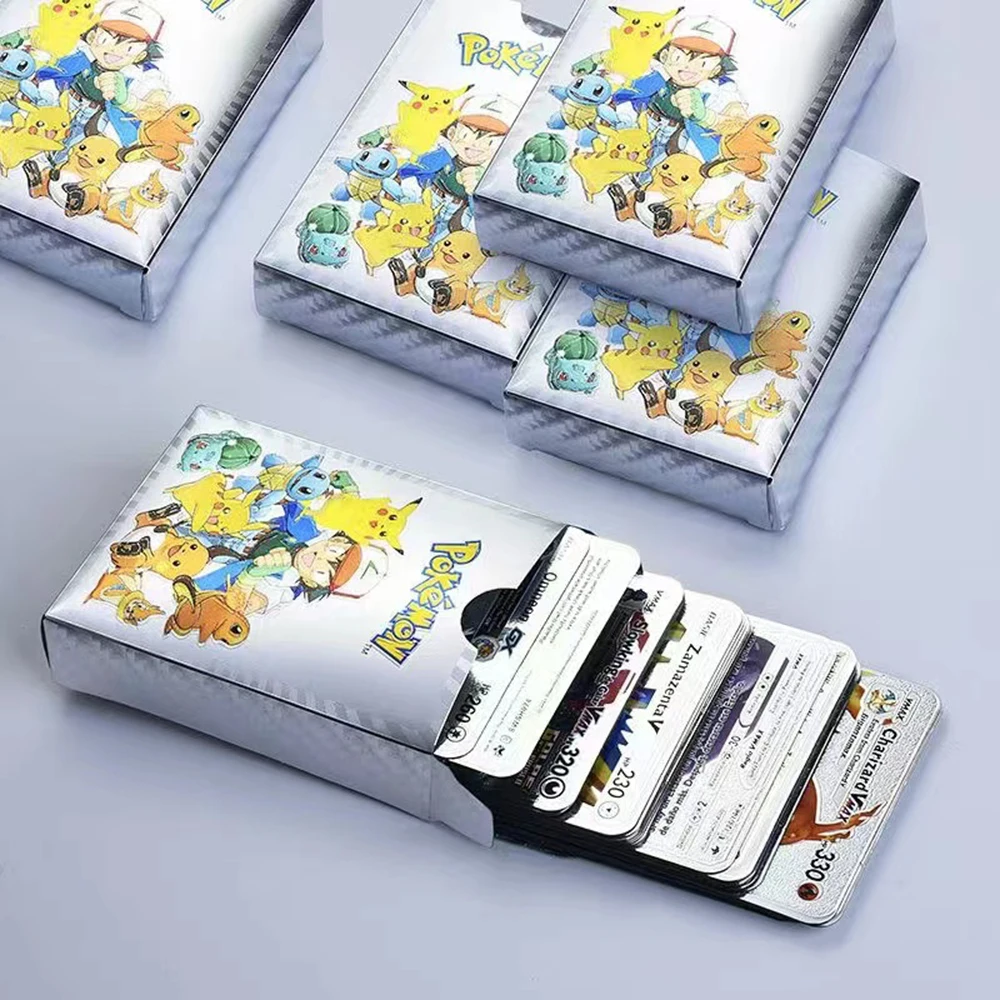 Mais novo jogo de batalha pokemon cartões brilhando destinos urshifu vmax  ouro metal cartão tapu koko blaziken coleção criança brinquedo presente