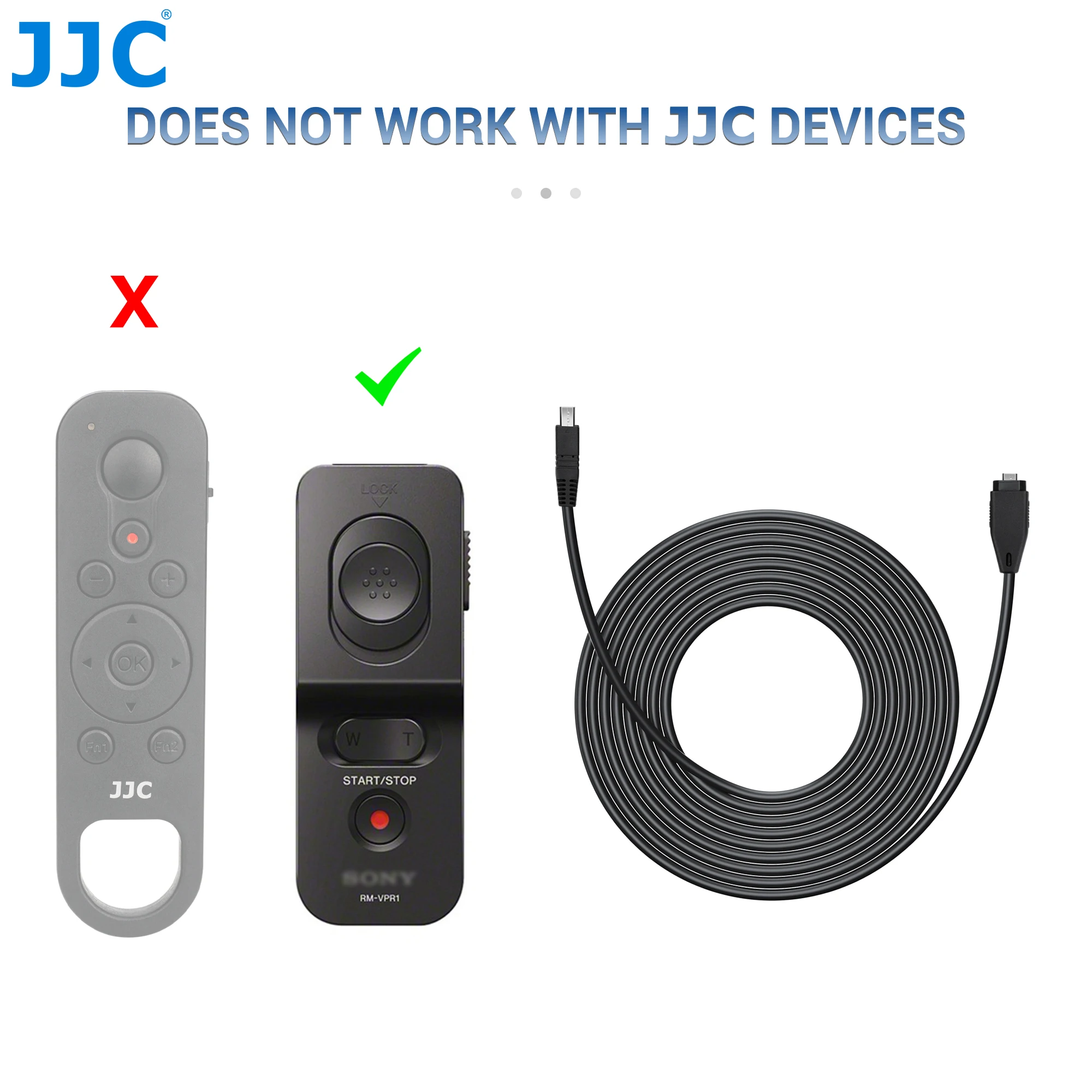 JJC Connecting Cable Compatible with Sony RM-VPR1 Remote Control Sony VCT-VPR1/ VCT-VPR10/ VCT-VPR100 Remote Control Tripod