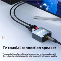 Digital to Analog Converter DAC Audio Optical Toslink SPDIF Coaxial Input to L/R RCA 3.5mm Jack Headphone Amplifier Output 5