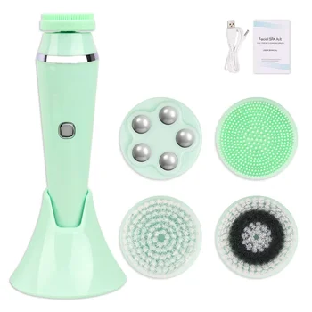 4 in 1 Electric Facial Cleansing Brush Face Cleaner Personal Care Acne Facial Massager Skin Tightening Machine Beauty Care Tools