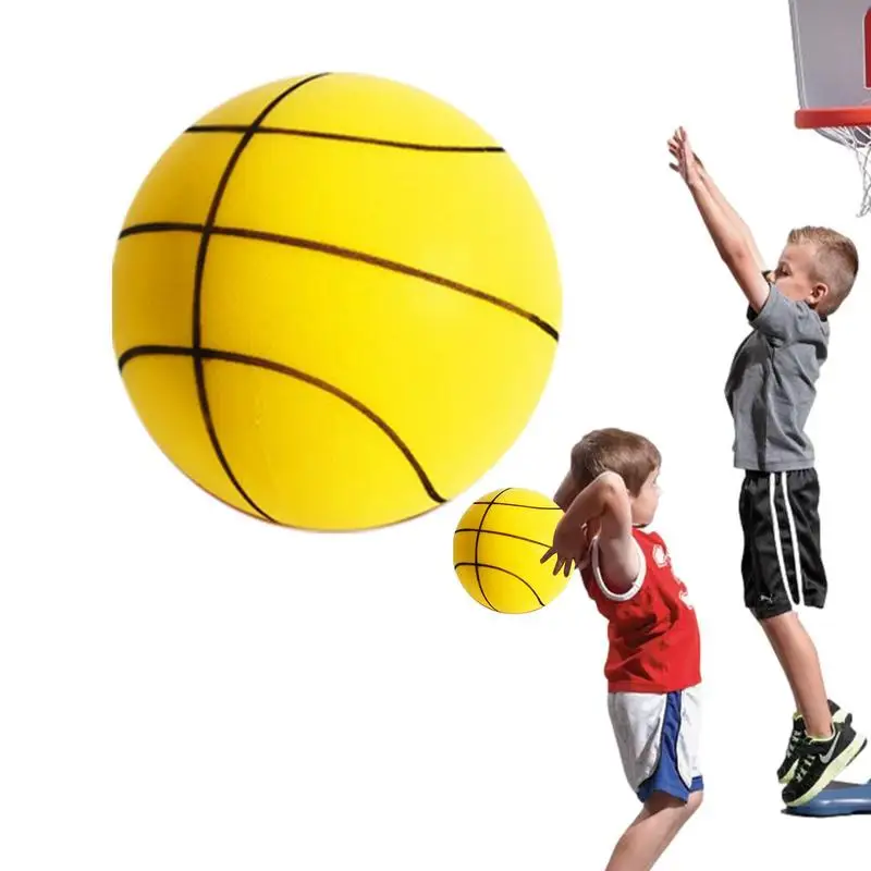 

Quiet Basketball Foam Ball For Silent Indoor Training And Dribbling Uncoated High-Density Sponge Silent Dribbling Indoor