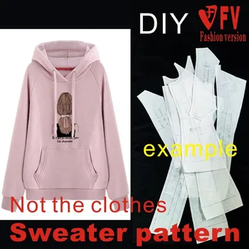 Raglan Hoodie Jacket Pattern 1