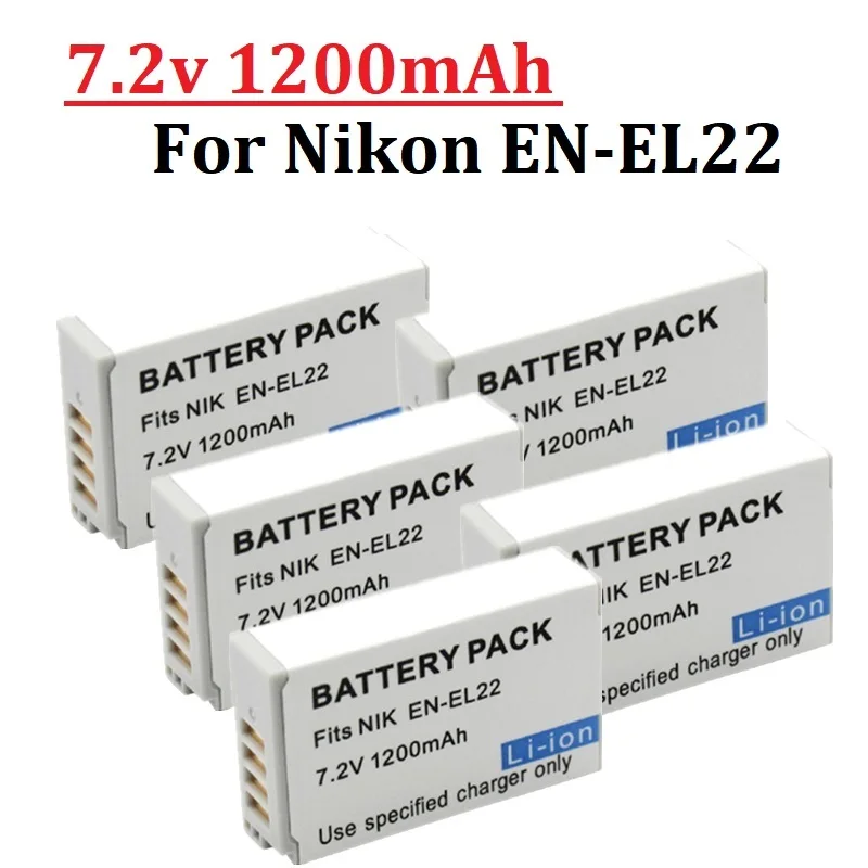 Batteria Per Fotocamera Digitale Originale 1200Mah En-El22 En El22 Enel22 Per Nikon 1 J4 1 S2