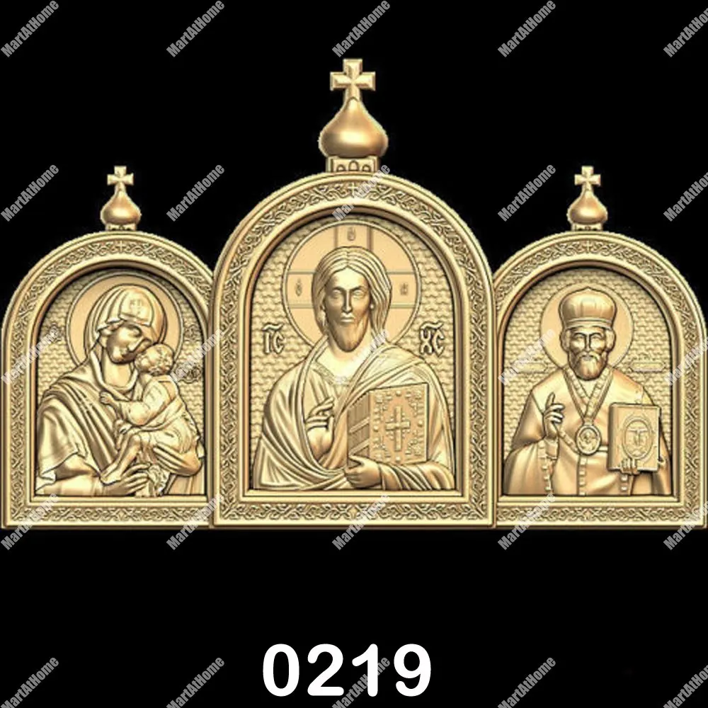 3D STL Model Religious Icon for CNC Router Engraving & 3D Printing Relief Support ZBrush Artcam Aspire Cut3d pellet mill for sale Woodworking Machinery