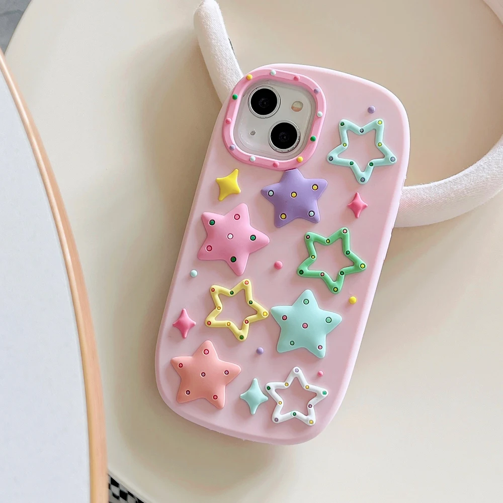 For iPhone 12 12 Pro Max 13 14 15 Pro Max 3D Cute Cartoon