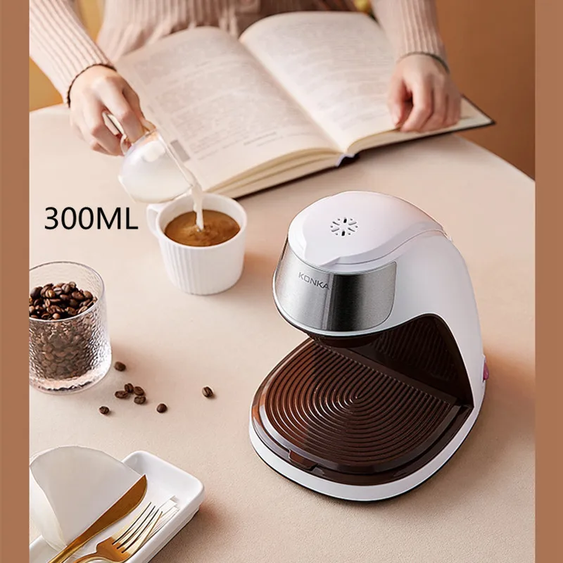 Mini Electric Coffee Machine Automatic Dripping Home Office Multi