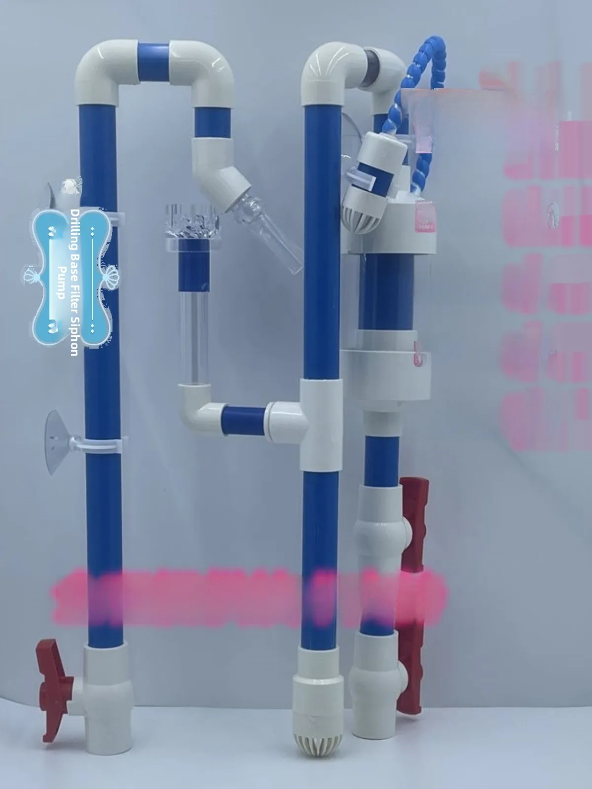 Quiet Submersible Aquarium Siphon Filter System Tube Parts No-Punching Design Large Fi Tank Water Circulation System Acc...