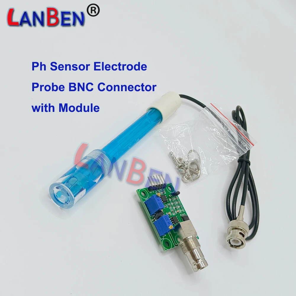 Ph Sensor Electrode 0 14 Ph Controller Electrode Probe BNC Connector