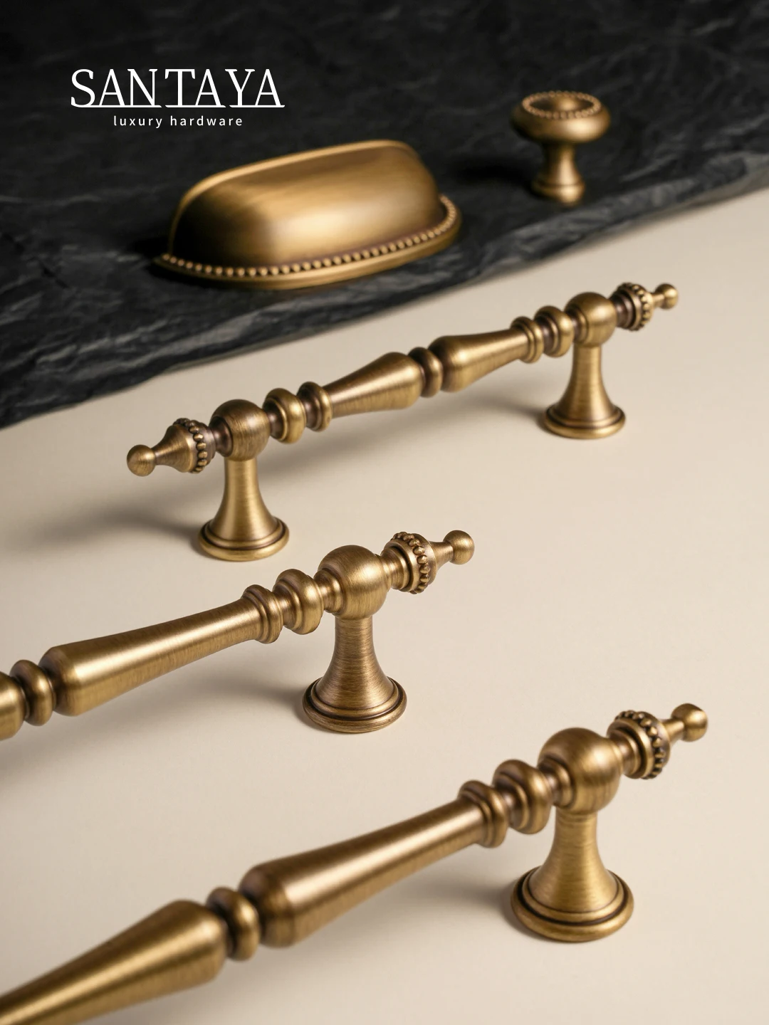 Antique Brass Cabos Coroa Forma Bronze Móveis Hardware para Quarto Guarda-roupa Porta Puxa Cozinha Caixa de Sapatos Gaveta Maçanetas