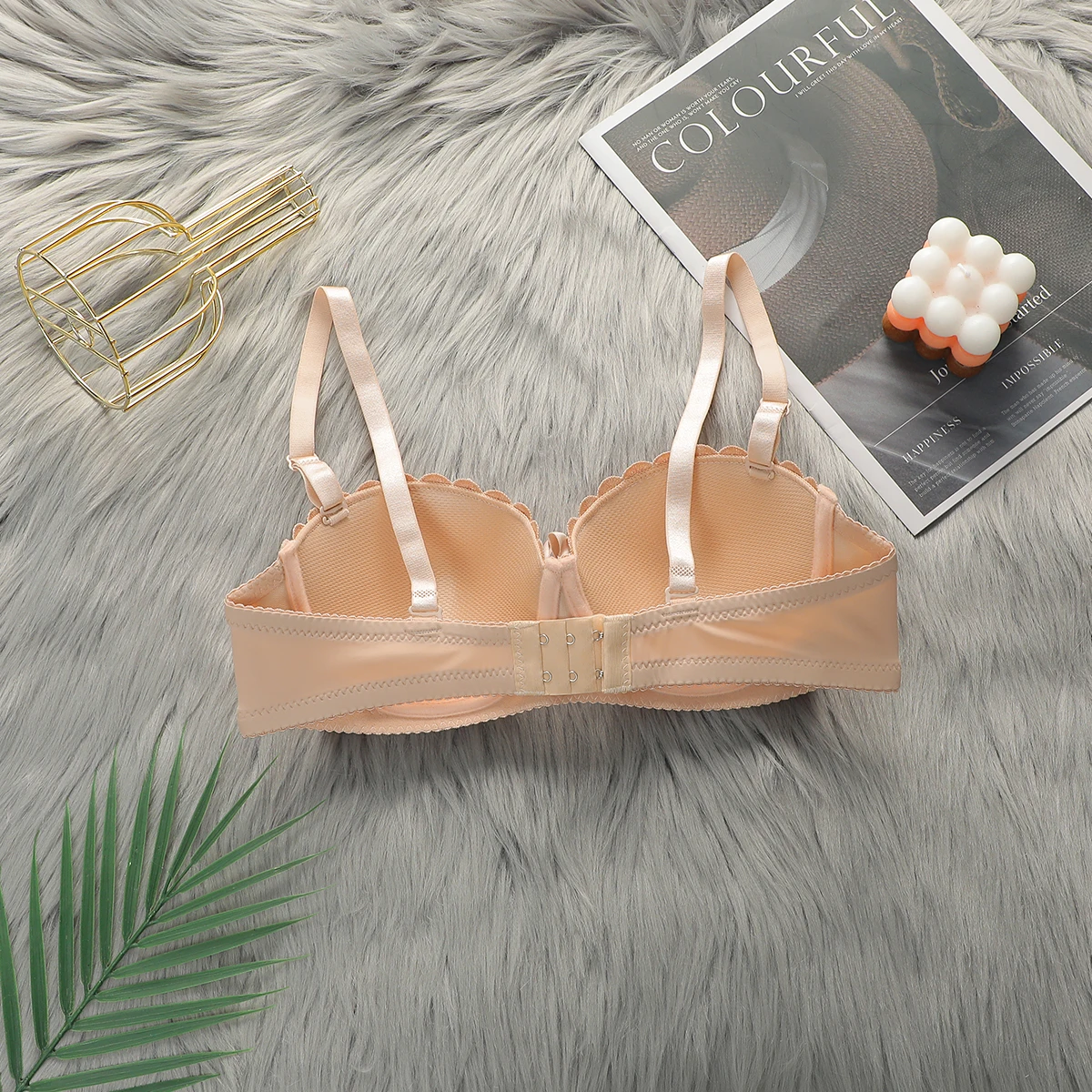 Underwire Push-Up Bras For Women Elegant Bow Decoration Flower Ruffles 27 S2341Ef0143Cc48B5A405Af6339F67F8Ax