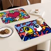 Britto Quick Drying Dish Mat Printed Kitchen Non-slip Coffee Cup Pad Drain Mats Dinnerware Cup Bottle Placemat 2