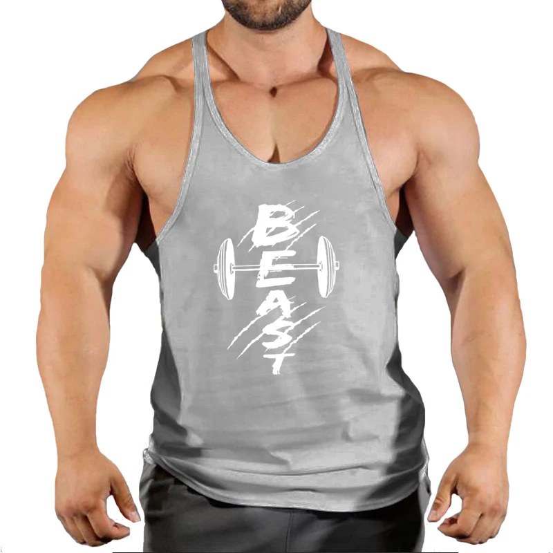 Divatos edző sportpóló Fiess felső férfi edzőtermi tank top ruházat férfi testépítő márkájú mellény izom ujjatlan szinglik_voghion.com