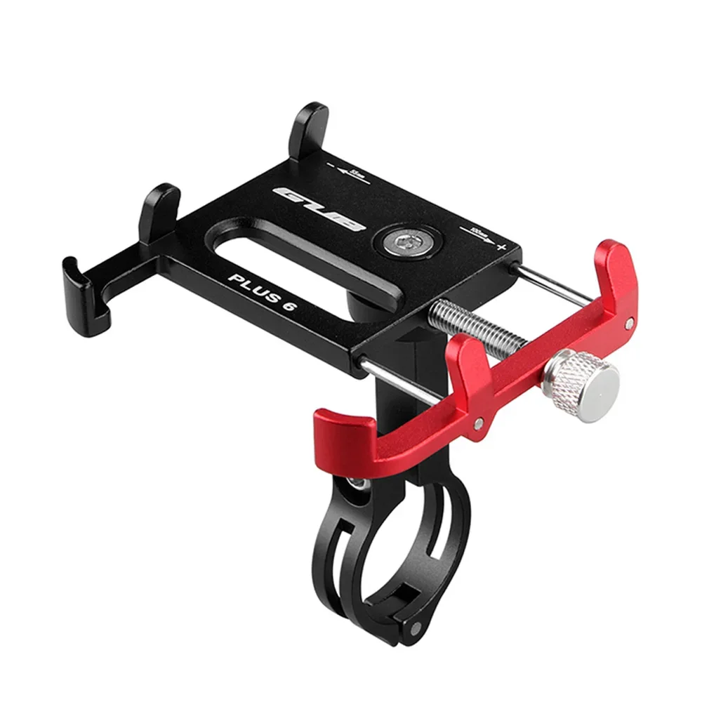GUB Plus 6 Aluminum Alloy MTB Motorcycle Bike Bicycle Holder 360 Degree Stem Clip Stand Fits For 3.5-6.2inch Mobile Phone GPS
