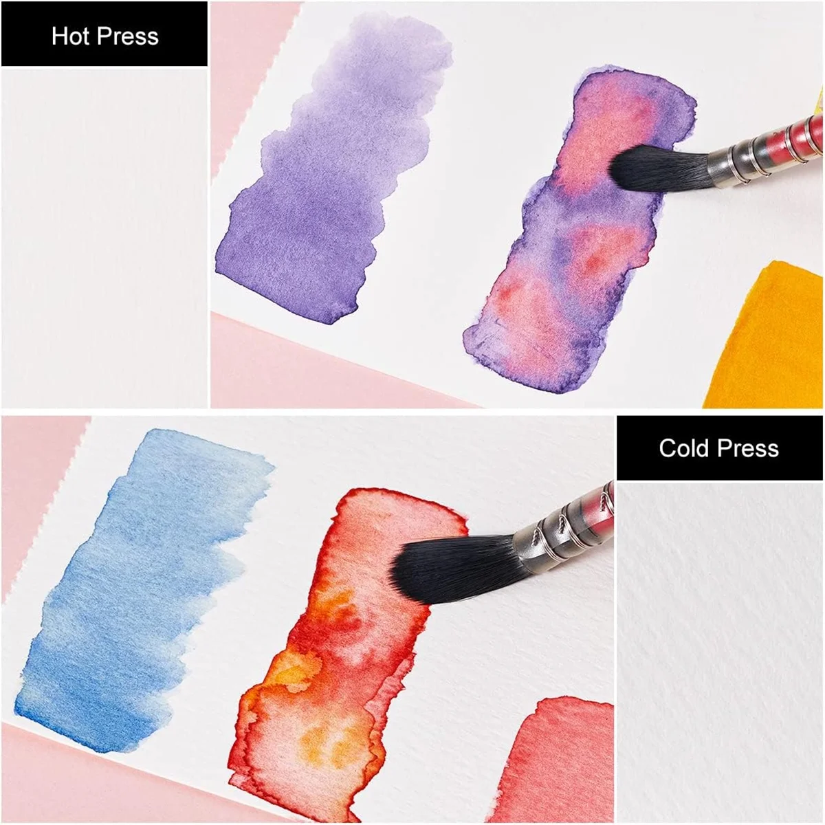 Paul Rubens Square Watercolor Journal Drawing Notebook 300g Cotton Watercolor Sketchbook Hand Ledger for Beginners and Artists drawing sketchbook