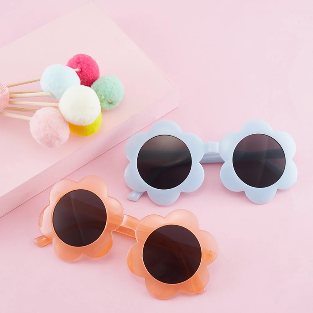 

Cute Flower Sunglasses For Kids Fashion Jelly Color Sun Glasses Kids Cute Sunflower Children Sunglasses Shades Girls Boys