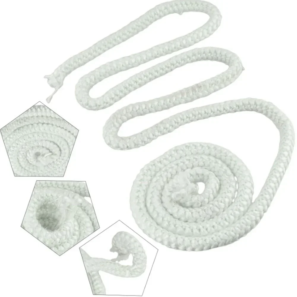 6/14/16mm Fireplace Sealing Rope Gasket Cord Wood Burning Stove Door Fiberglass High Temperature Sealing Rope Replacement