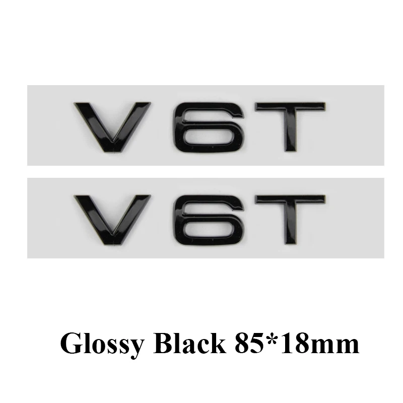 3D V10 V8T V6T Fender Side Emblem Abzeichen Aufkleber