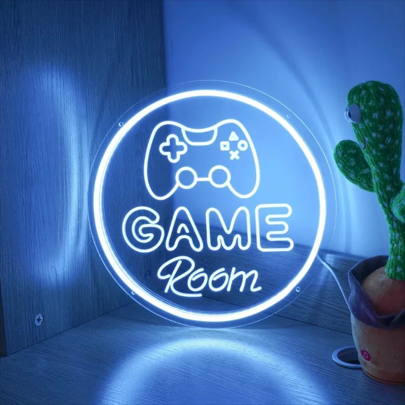 

Custom Neon Sign for Gaming Room LED Engraving Wall Art Signs With Lights Personalized Gamer Name Sign Home Bedroom Decor