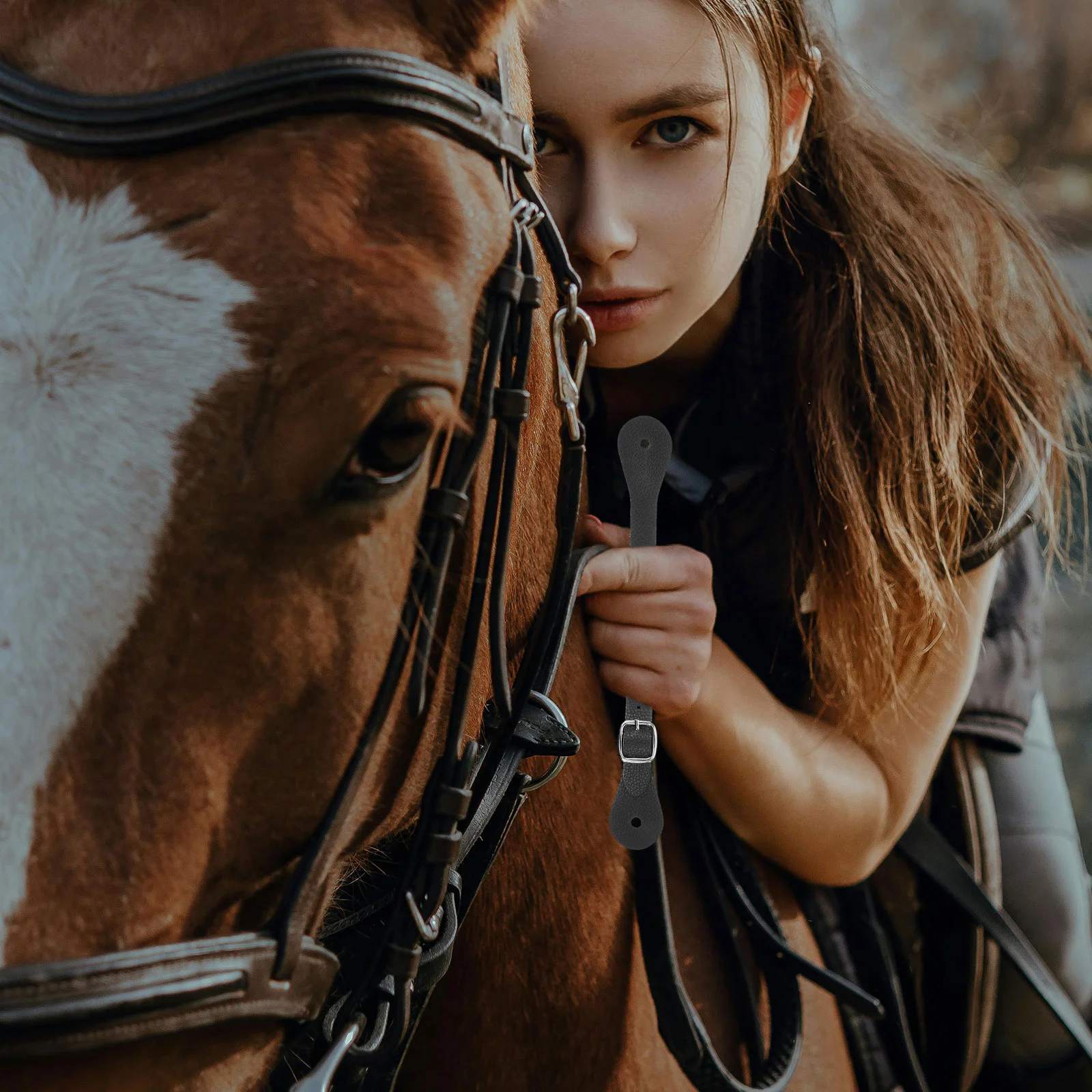 2pcs Pu Spur Straps Adjustable Boot Strap Western Man Woman Spur Straps Thigh High Boots Strap For Equestrian Supplies 6