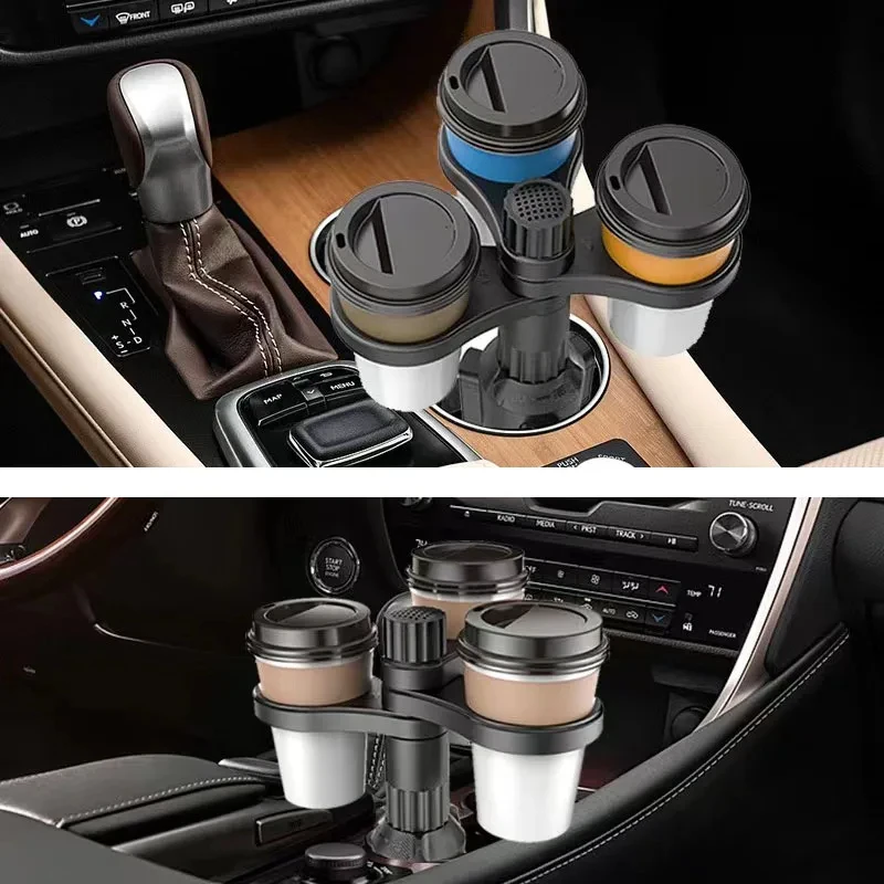 Adjustable Base 360 Rotating Car Cup Holder for Vehicle Interior