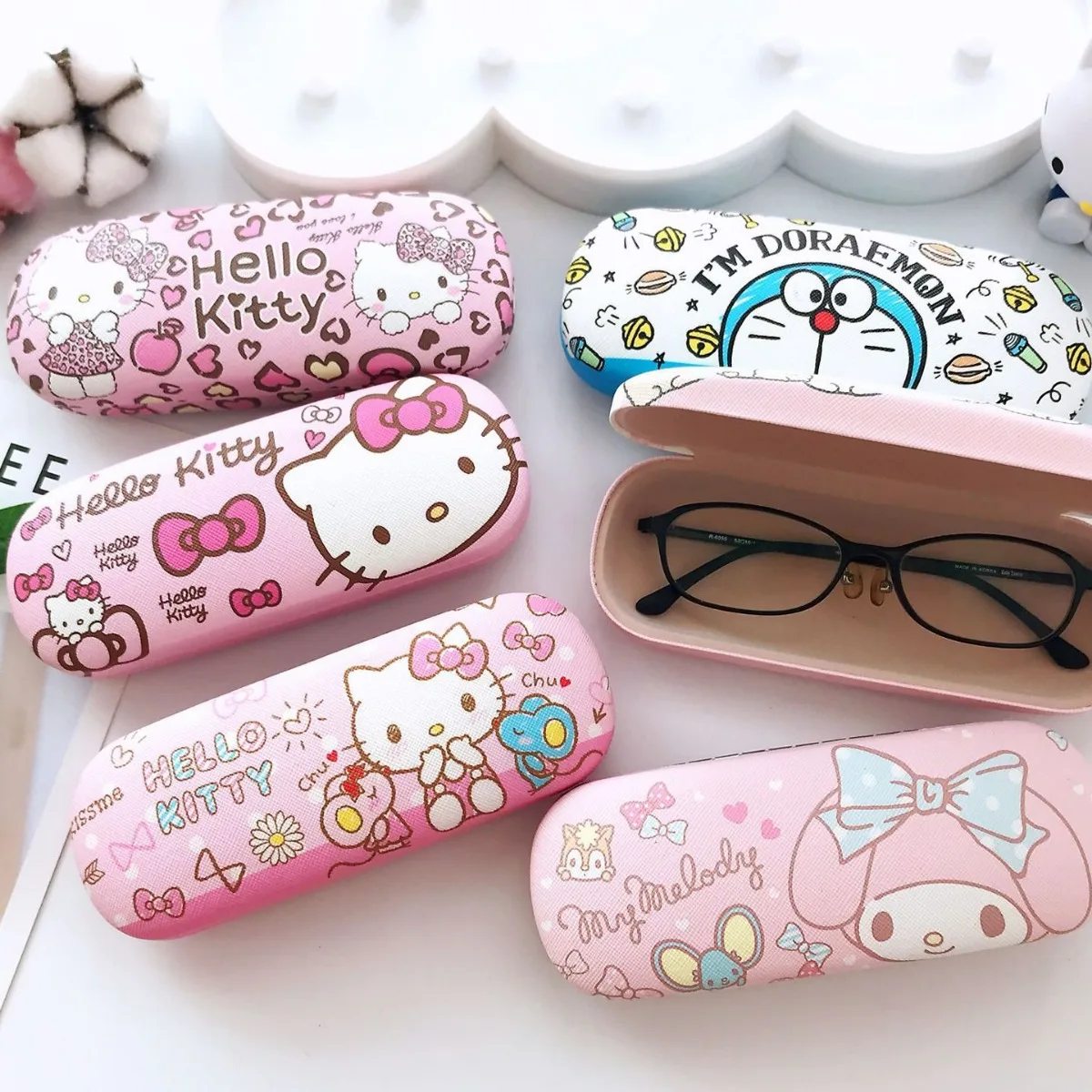 

Солнцезащитные очки Hellokitty Sanrio, новые Мультяшные ПУ очки с защитой от давления и царапин для студентов Kuromi, близорукость