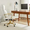 Executive Office Chair with Adjustable Lumbar Support, Leather Ergonomic Office Chair with Padded Armrests，Tilt and High Back 3