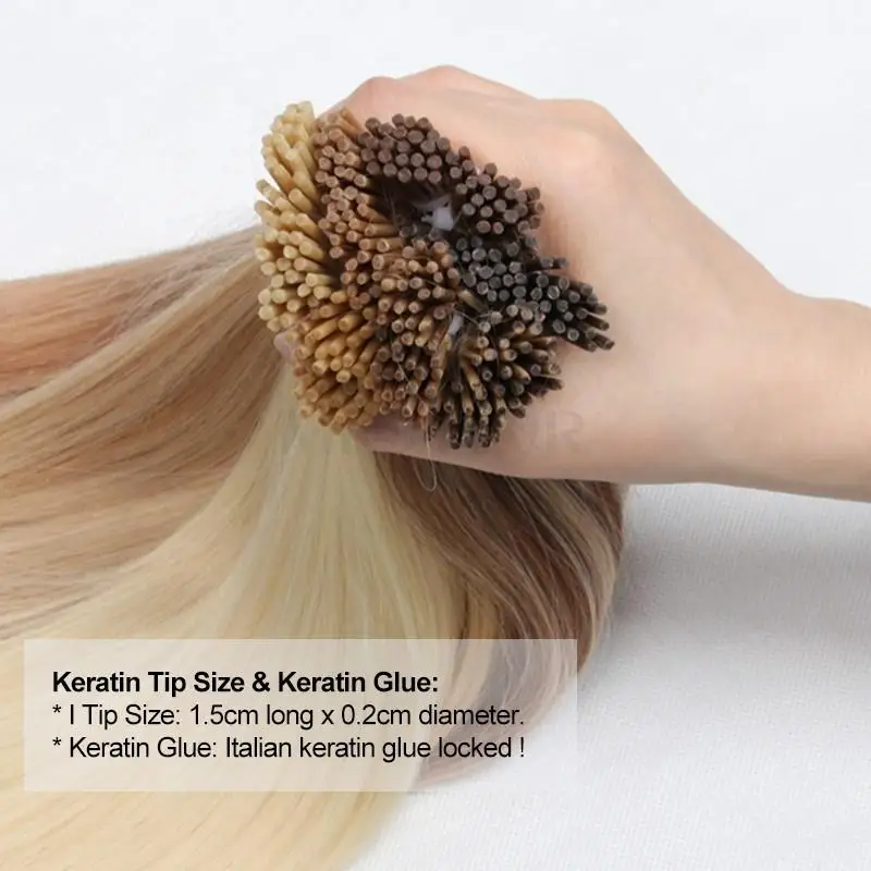 Tipi le estensioni dei capelli Veri capelli umani # P4-27 Capsule per capelli micro perline pre incollate Capsule Microlink Capelli 30 g/confezione 14"-22" - immagine 4