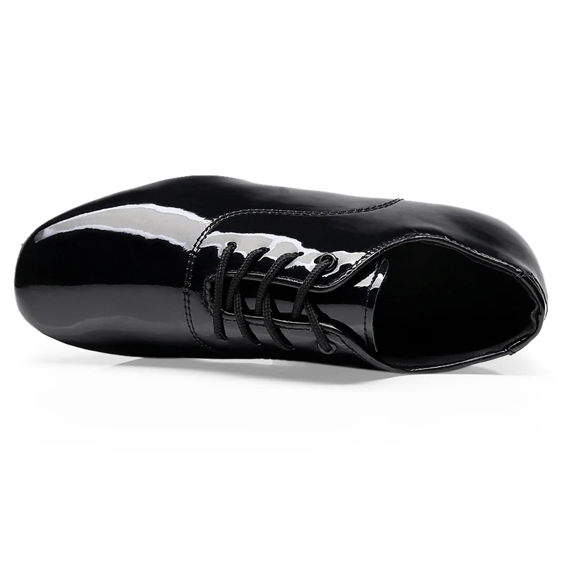 Men's Soft Latin Dance Shoes Modern Dance plus-size 2.5cm heel For Boy Ballroom Tango Children Man Black dance shoes Soft Sole 4