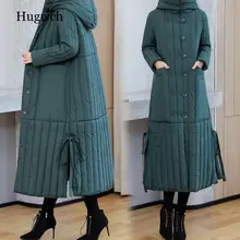 

Oversized Long Hooded Coat For Women Fashionable Thick Warm Parka Padded Women Clothing Loose Jacket Chest Plus 3XL